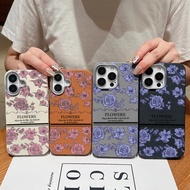 Luxury Flower Tulip Painted PU Leather Case for Samsung Galaxy S25 Ultra S25 Plus M17 F17 M07 F07 F5