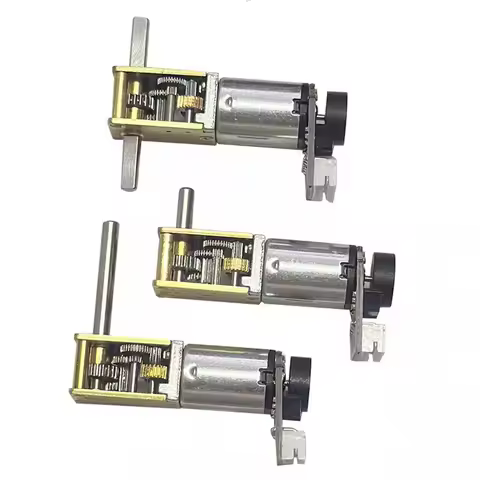 1pcs Worm gear 1218-N20 DC encoder single shaft geared motor 3V6V12V micro gear low speed dual shaft