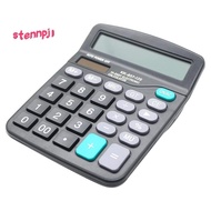 Desk Calculator, 12-Digit Solar Battery Office Calculator with Large LCD Display Big Sensitive Butto