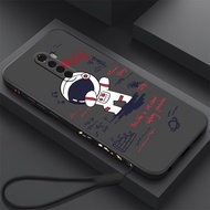Oppo reno case reno 2 case reno z case reno 3 case reno3 pro case reno 2f case cute and fun astronaut camera protection anti slip and dirt resistant with lanyard