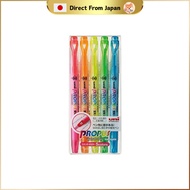 Mitsubishi Pencil Highlighter Propus Window 5 Colors PUS-102T.5C 6cm × 14cm