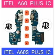 ITEL A60 PCB CONNECTOR Charger BOARD / ITEL A60S CON Cas + MIC + IC ORI ITEL A60 / Tc Mobile Type Ch