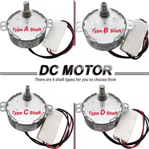 5V/6V/9V/12V/24V Micro Brushless DC Synchronous Motor 4W Low RPM 0.9-60RPM 50Hz BLDC In DC Motor For