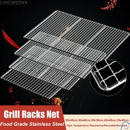 LINDW99NX Grill Racks, Reusable Iron Wire Grill , Nonstick Square BBQ Roasting