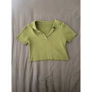 Green Crop Top