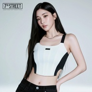 Women's 7th Street Logo Crop Top Model (WC-CSB) Soft Touch Comfortable To Wear Not Tight Lady Clothi