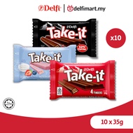 Delfi Take-It Wafer Fingers Chocolate (10 x 35g)