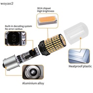 [woyao2] 1 PCS 1156-BAU15S Turn Signal Light Led Bulb Yellow Blinker Super Bright Tru Light Boutique
