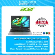 ACER ASPIRE LITE | AL15-31P-P9YD Pentium® Silver N6000 | 8GB/512GB SD | 15.6" | STEEL GREY | W11H | 