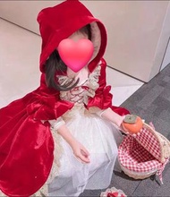 舞台表演服_哈囉喂_小紅帽公主裙(適合90-100cm高)