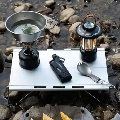 273g Camping Mini Table Waterproof Fold Up Table Heat Resistant Lightweight for Camping Outings Picn