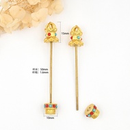 Color-preserving ancient gold Dzi beads, copper bu Color-preserving ancient gold Dzi beads copper Bu