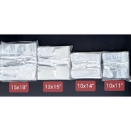 [Cheapest] 500gm PP Transparent & Clear Singlet Bag 10x11"/10x14"/12x15"/ 15x18" / 18x20'' - 500gm±