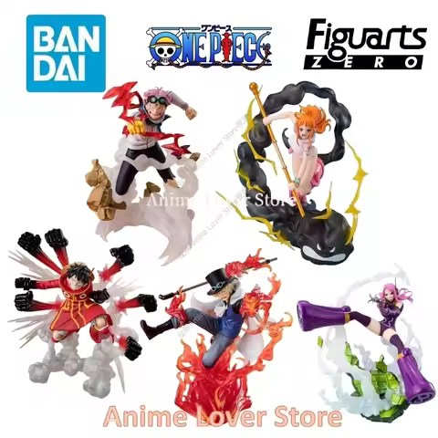 Bandai Original Figuarts ZERO One Piece Monkey D. Luffy Koby Bonney Nami Anime Figures Toys for Gift