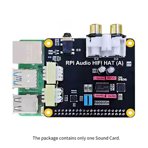 2025+For Raspberry Pi5 HIFI Audio HAT PCM5122 I2S Sound Card for 5, Pi 4, Pi 3, and Zero Series