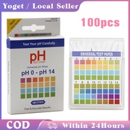 100pcs PH Paper / PH0-14 Universal Test Strips / Litmus / Various Water Quality Pool Water Test Pape
