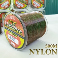 Cước câu cá tàng hình Nylon CK POWER cao cấp dây trục câu cá siêu bền CK-500m