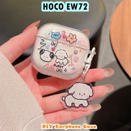 【Fast Shipment】For HOCO EW72 Casing Case Soft Silicone Earphone Case DIY Cartoon Innovative