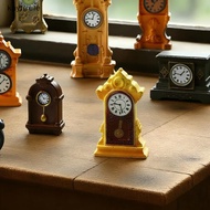 kayfirele 1/8Pcs Doll House Accessories 1:12 Dollhouse Miniature Wall Clock European Vintage Clock F