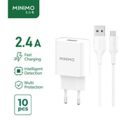MINIMO CGF02-M MICRO Cable / CFG02-C TYPE C Cable / CGF02 Cable 2.4A Micro USB Cable Type C Cable