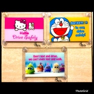Car Roadtax Sticker/Protectors / Cover/Holder 4 Suction Cup / Printed Colorful Acrylic Car Roadtax H