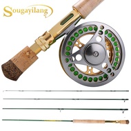 【READY STOCK】Sougayilang 2.7M Fly Fishing Rod Set and Carbon Fiber Ultralight Weight Fly Fishing Rod and 2+1BB Fly Reel