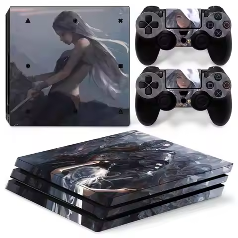 Cute girl style Protective Sticker for PS4 Pro Console, Decal Skin, Gaming Accessories Support custo