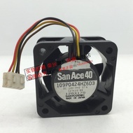 [Cooling Fan] Original Sanyo 109P0424HZ6D3 4020 24V 0.07 A Machine Inverter Fan 4 Wires