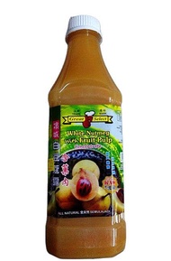 White Nutmeg Syrup with fruit pulp 槟城白豆蔻汁含果肉 (1Litre) Sirap Buah Pala / Lau Hao / Concentrated Juice / Drink