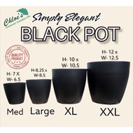 ELEGANT WHITE BLACK GOLD POTS FOR INDOOR AND OUTDOOR PLANTERS FOR PLANTS PASO SA HALAMAN PLASTIC POT