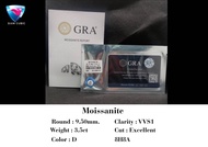 เพชร Moissanite รูปทรงกลม ไซส์ 5.00mm.- 22.00mm. Cut: Heart&Arrow Clarity: vvs1 Color: D น้ำ: 100 8H