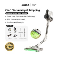 ✅SG Ready Stocks✅ JOMO 2‑in‑1 Vacuum Mop Strong Suction Wireless Pet Hair Dry Wet Home Floor Cleaner