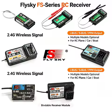 Flysky FS Series Receiver FS-iA6 IA10B A6 A3 A8S 2.4G RC Receiver I-BUS S-BUS PPM Output For RC Airp