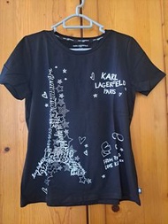 Karl Lagerfeld Paris 女士黑色T恤