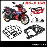 (Honda RSX150) EMS Adjustable Rack Rak Lipat Foldable Rack+Delivery Bag Rack Motorcycle Accessories