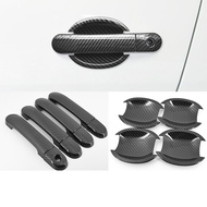 For NISSAN GRAND LIVINA carbon fiber pattern car door handle bowl cover,LIVINA exterior accessories