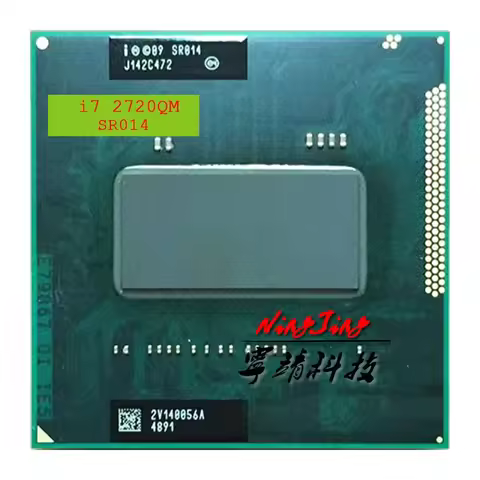 Intel Core i7-2720QM i7 2720QM SR014 2.2 GHz Used Quad-Core Eight-Thread CPU 6M 45W Socket G2 / rPGA