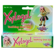 XYLOGEL Teething Oral Gel with 5% Xylitol Bubble Gum Flavor for all ages Net Wt 25g