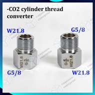 Aquarium CO2 Cylinder Tank G5/8 W21.8 Adapter Connector Converter