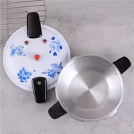 HY&amp; Hotel Mini Pressure Cooker Blue and White Porcelain Small Pressure Cooker Commercial Pressure Cooker Dish Tableware