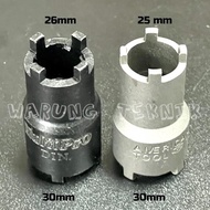 Double Crown Socket / Crown Key / Clutch Nut Wrench 30X26Mm