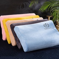 [Week Deal] Winter Flannel Latex Pillowcase Memory Foam Orthopedic Latex Pillow Cover Sleeping Pillo