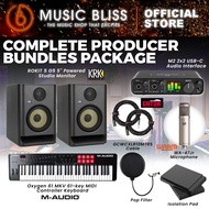 COMPLETE PRODUCER BUNDLES PACKAGES : MOTU M2 USB C Audio Interface, KRK Rokit 5 G5 Powered Studio Mo