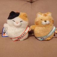 ［現貨日本景品］全新 Amuse Higemanju 10周年 饅頭貓 三色貓 虎貓 吊飾/ 細公仔 / 毛公仔/ 夾公仔/景品 （有吊牌, 包膠袋）
