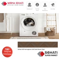 Sehati Super Parket Lantai SPC Lantai Kayu Lantai Vinyl Kayu Sonokeling Kayu Mahoni Gelap Herringbon
