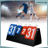 [AmlesoMY] Sports Scoreboard Desktop Portable 4 digit Scoreboard, Sports Basketball Volleyball Tenni