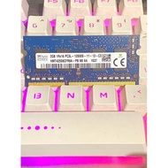LAPTOP MEMORY SKhynix 2GB 1Rx16 PC3L - 12800s ( 1600mhz ) 1.35V