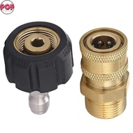 POP Pressure Washer Adapter Set M22 To 1/4 Inch Quick Connect Kit, M22 14Mm To 1/4 Inch Quick Connec