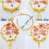 💥ADA COP 916💥(BCE2) Emas Bangkok Gelang/Rantai Tangan Pandora Dewasa Adult Bracelet Pandora 24K Gold