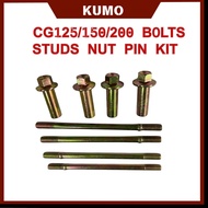 MOTORCYCLE FOR CG125 CG150 CG200 CYLINDER HEAD BOLTS ENGINE PARTS BOLT STUDS NUT PIN KIT MOTOR BLOCK